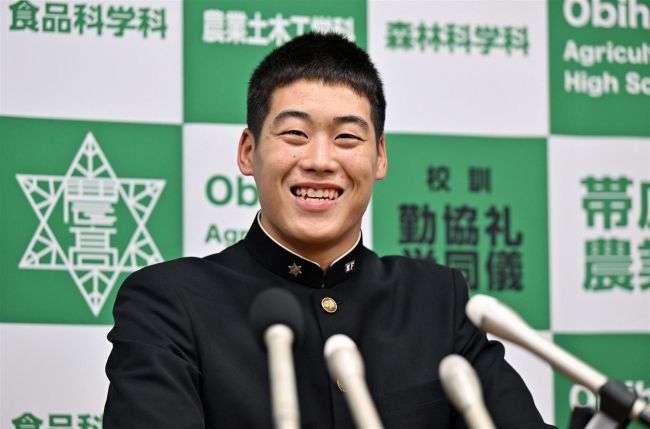 十勝から２選手指名歓喜、澁谷（帯農高）片山（白樺学園高出）プロ野球ドラフト会議