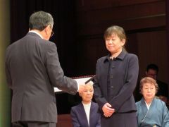 村文化連盟賞を受賞した北村さん