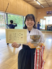 初優勝を飾った足寄高の高井結羽