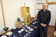 「普段使いに」客家窯の清水さん「夢庵」で作陶展