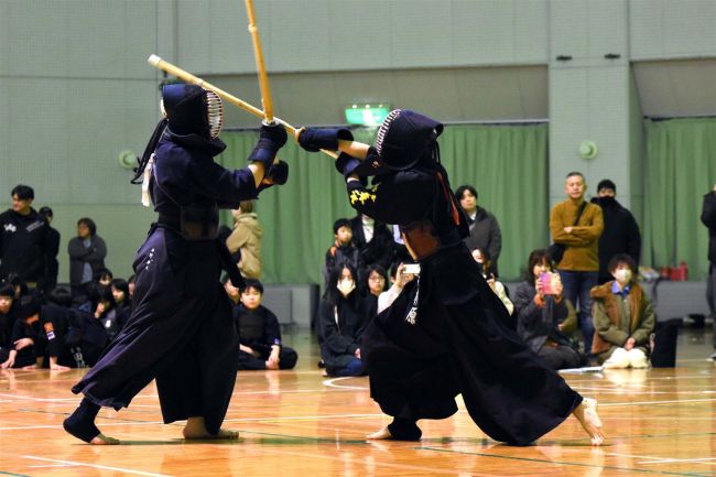 【写真】柳町A4連覇 中学男子は森体B、女子は柳町 東北海道少年剣道音更大会