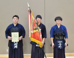 男子四段以下の部で頂点に立った士幌連盟