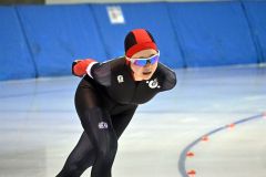 女子1500メートル、3000メートルでともに3位に入った成田陽愛(帯五中)
