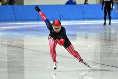 女子1500メートル2位、1000メートル4位の山田怜歩(帯三条高)