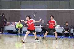 女子ダブルス準優勝の渋谷侑愛・林華乃葉組