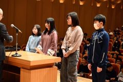 「上浦幌観光スポット」で佳作を受賞した上浦幌中央小学校５・６年