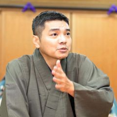 浪曲や十勝への思いを語る広沢菊春