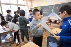 市内小学校で始業式３学期スタート