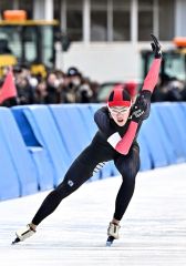 宮本男子５００連覇　山本と所は初Ｖ　道中学校スピードスケート