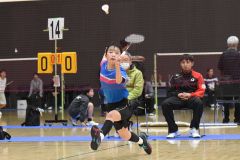 ６年生以下女子シングルス準々決勝　齋藤茉子（スポーレ幕別ＢＣ）