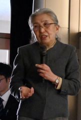 農村景観について講演する中井氏