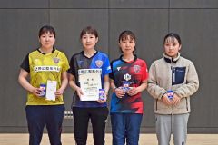 女子で準優勝の北海道アスティーダ