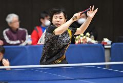 【ジュニア女子・決勝】正確なフォアハンドで優勝した上士幌少年団の石井愛菜