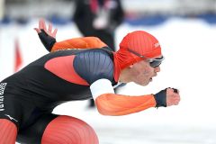 軍司（白樺学園）男子５００ｍ２位　スケートインターハイ