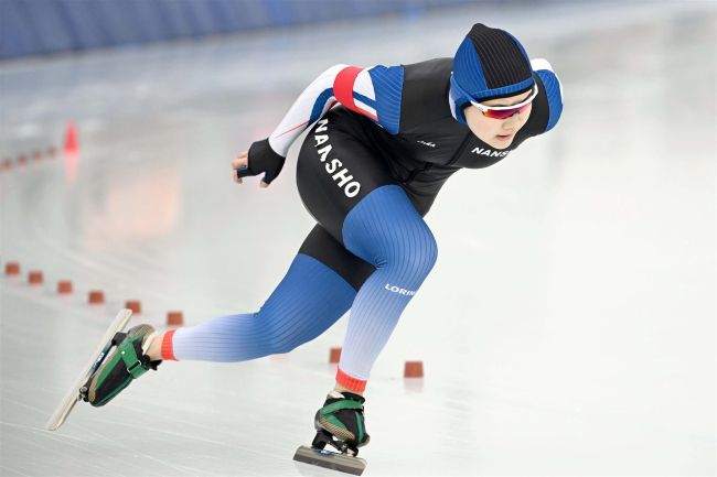 女子５００メートルの十勝勢～写真特集・インターハイスケート