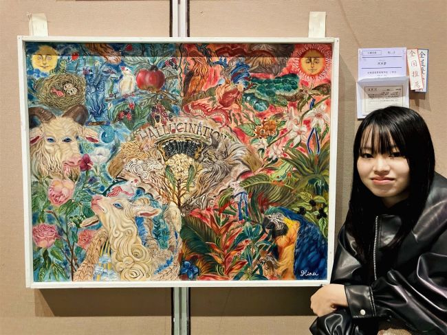 音更高と柏葉高生が絵画で総文祭へ