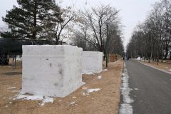 氷まつり「市民氷雪像コンクール」　岩内仙峡から雪を調達して開催