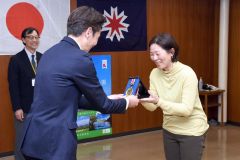 北海道スポーツ奨励賞受賞者伝達式
