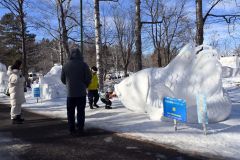 市民氷雪像コンクール　市長賞は南幕雪像生産組合の「鯉」　３連覇