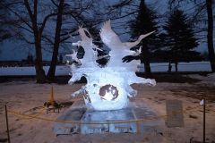 技術光る氷の美　北海道氷彫刻展冬季帯広大会　入賞作品