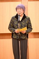 あいさつをする中藪会長