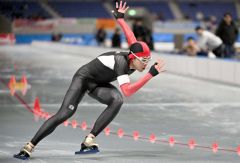 【女子５００メートル】４０秒３４の自己ベストで２位に入った山本彩瑛（大樹）