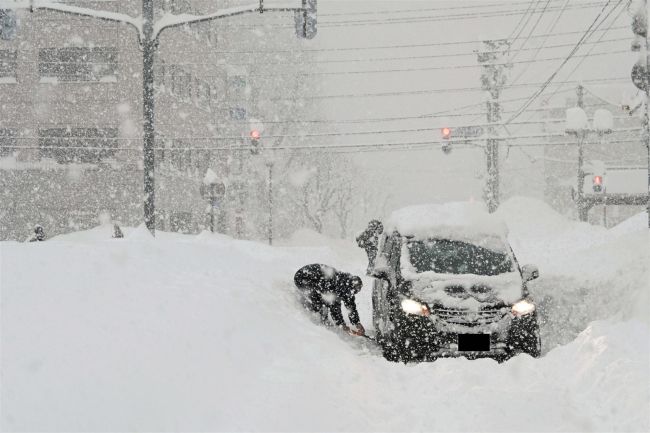 【写真】帯広１２４センチ、４日午前９時現在の降雪量　管内５地点で統計開始以来最多に