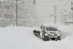 帯広１２４センチ、４日午前９時現在の降雪量　管内５地点で統計開始以来最多に