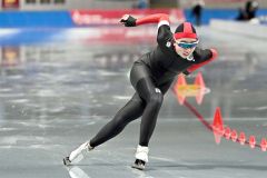 【女子５００メートル】４０秒３４の自己ベストで２位入賞した山本彩瑛（大樹）