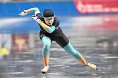 【女子５００メートル】５位に入賞した笹渕花乃（帯七）