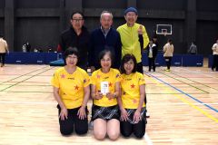 団体戦Ｂクラス優勝のはぴねす
