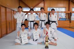 帯農準Ｖ全国へ、帯工は３人制で準優勝　道高校空手道選手権大会団体戦