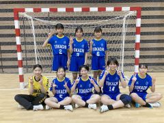 駒場中拠点校部活動女子が２連覇　全国大会出場へ　ハンドボール道中学生選手権