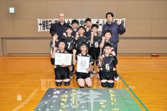 男子２位の芽室小リトルザウルス