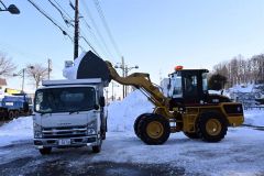 まちなかの排雪作業ボランティアで　豊頃の牛首別農事組合 2
