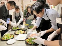 デジ田を活用した交流促進事業として初めて村内で開かれた料理交流イベント