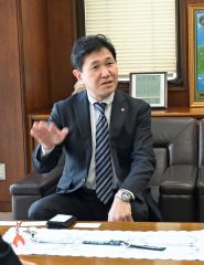 北電の土田拓常務が来社 2
