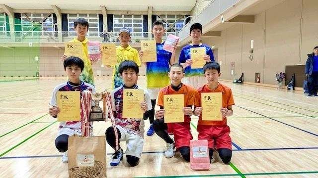上山・梶川組（札内中）Ｖ　全十勝室内ソフトテニスＢ級男子
