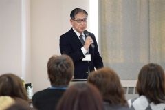 講義する齋藤調査官