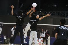 【男子混成の部フリー決勝・世界のプリンス―赤鞘】鋭いサーブやスパイクで優勝に貢献した世界のプリンスの（２）中川陸