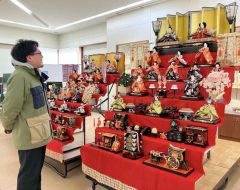 本別道の駅でひな祭り展、来月３日まで