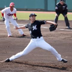 プロ野球ロッテ河村（白樺学園高出）２回無失点好投　広島と練習試合