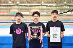 学校対抗男子総合優勝の札内東