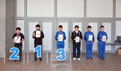 男子１０００メートルの上位入賞者