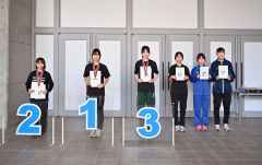 女子１５００メートルの上位入賞者