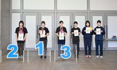 女子１０００メートルの上位入賞者
