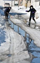 帯広で６．６度　一気に雪解け進む　２５日 3