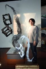 書家・赤間さん個展「Ｔａｗａｍｕｒｅ　夢うつゝ」　４日まで市民ギャラリー
