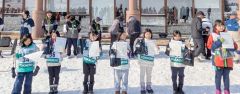 小学３、４年女子で表彰された選手たち