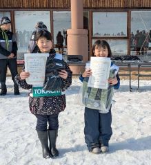 小学１、２年生女子で表彰された選手たち